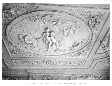 In English Homes Vol 3 Easton Neston Northamptonshire ceiling of the large drawing room 31295005735708 0358