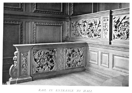 In English Homes Vol 3 Hursley Park Hampshire rail in entrance to hall 31295005735708 0431