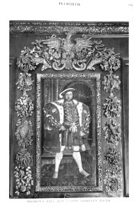 In English Homes Vol 3 Petworth House Sussex Holbein's King Hal under Gibbons's eagle 31295005735708 0236
