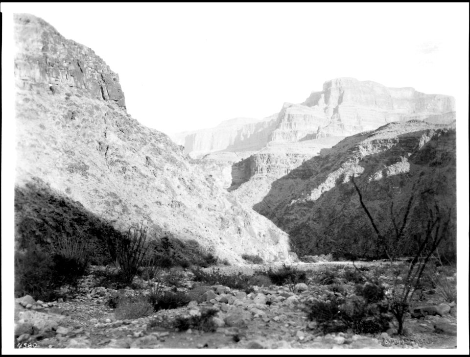 In the Grand Canyon near Peach Springs, Arizona, ca.1900 (CHS-4580)