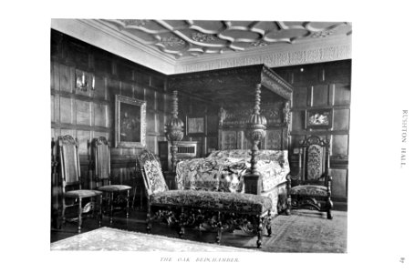 In English Homes Vol 3 Rushton Hall Northamptonshire the oak bedchamber 31295005735708 0121