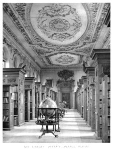 In English Homes Vol 3 The library Queen's College Oxford 31295005735708 0025