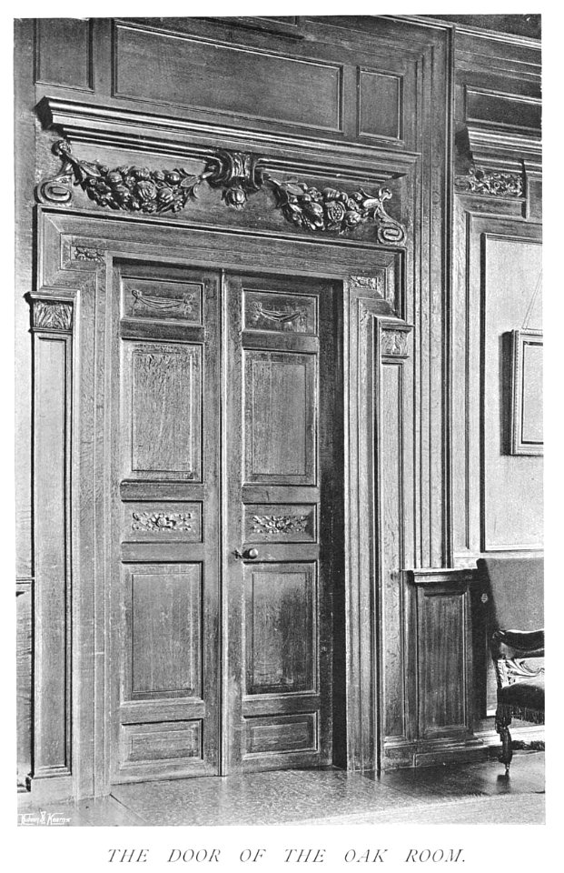 In English Homes Vol 3 Thorpe Hall Northamptonshire the door of the oak room 31295005735708 0167