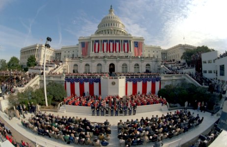 Inaugural Address of Ronald Reagan US Capitol wide angle view