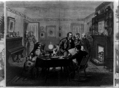 In the parlor (General Garfeild with others at his home at Mentor, Ohio) LCCN99614122