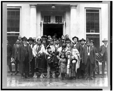 Indian group at the White House LCCN93502787 photo