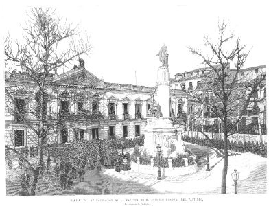 Inauguración de la estatua de Antonio Cánovas del Castillo, Madrid, de fotografía de Franzen