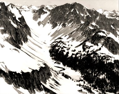 Indian Mountain lies to the right of the valley