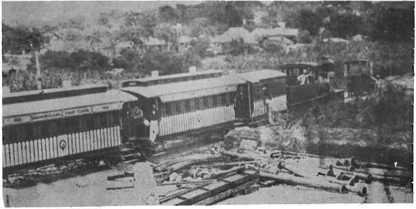 Inaugural run or a trial run prior to the official opening of the Barbados Railway
