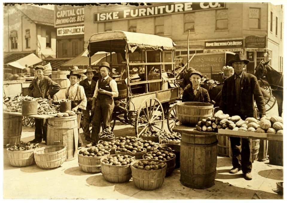 Indianapolis Market. Aug., 1908. Wit., E. N. Clopper. LOC cph.3b21343