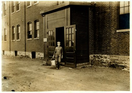 Indianapolis Furniture Factory's Water Boy. Witness, E. N. Clopper. LOC nclc.01324