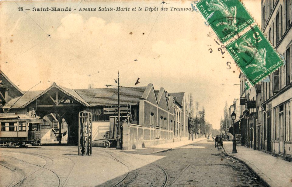 INCONNU 28 - SAINT-MANDE - Avenue Sainte-Marie et le Dépot des Tramways