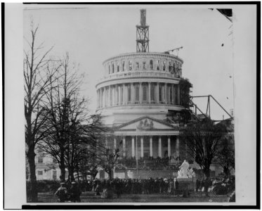 Inauguration of President Lincoln at U.S. Capitol, March 4, 1861 LCCN00650936 photo