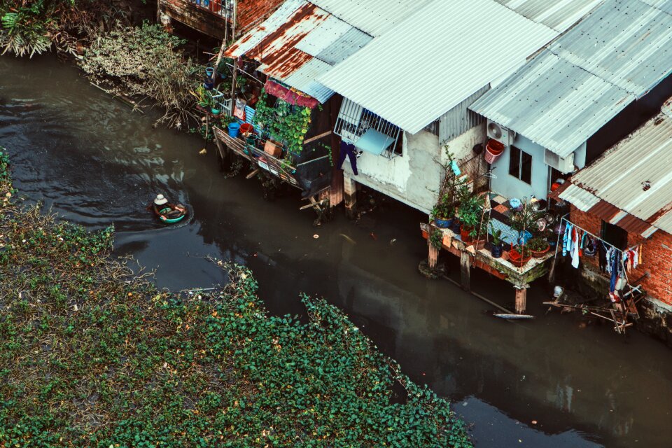 Area houses rooftop