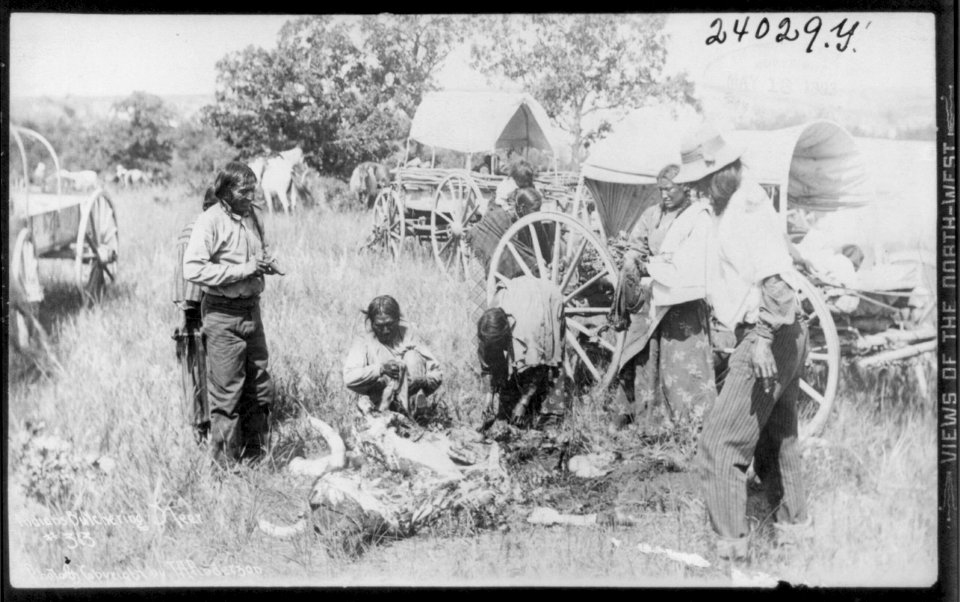Indians butchering a steer LCCN2005691595