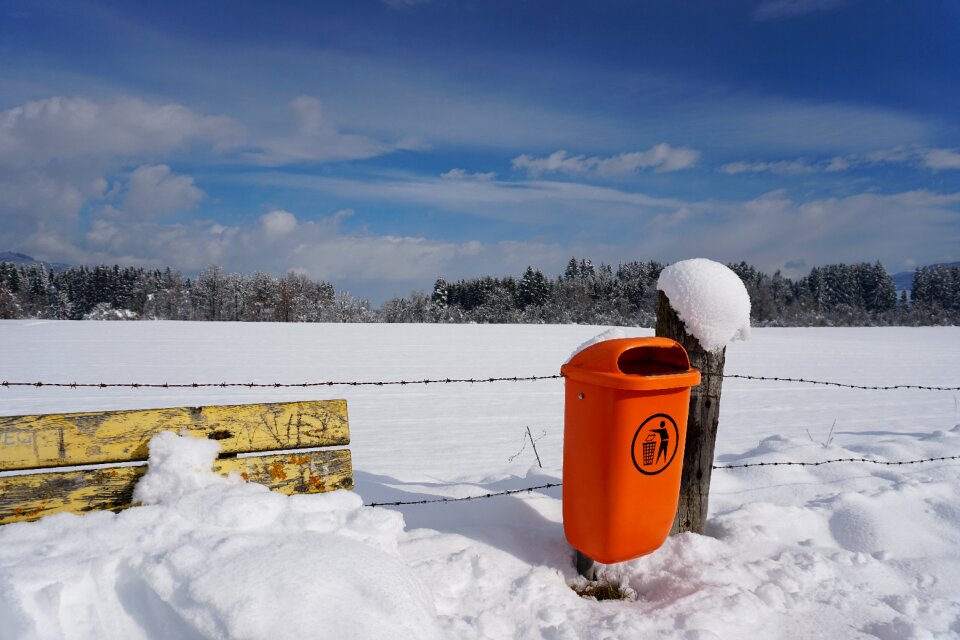 Frozen ice garbage
