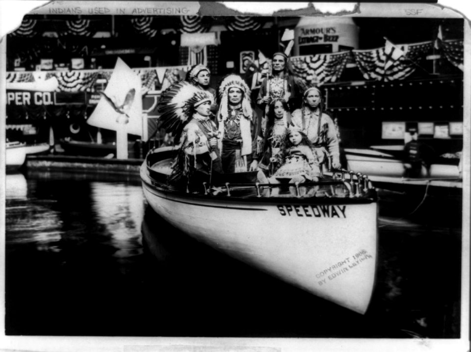 Indians in a motor boat LCCN97518777