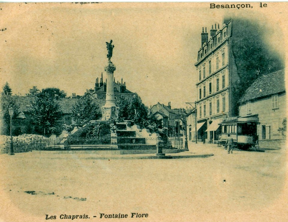 INCONNU - BESANCON - Les Chaprais - Fontaine Flore (Détail)