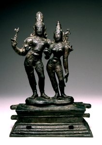 Indian - Festive Image of Shiva and Uma - Walters 543023 photo
