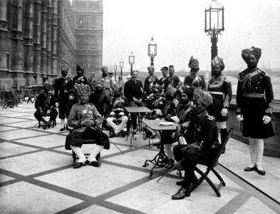 Indian Military Representatives Attending the Coronation of King Edward VII by Sir (John) Benjamin Stone