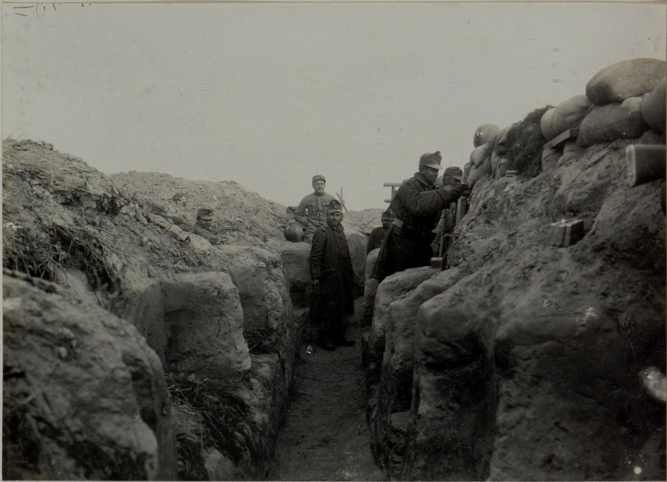 Infanterieregiment 59 in Stellung an der Putilowka, aufgenommen am 21. Oktober 1915 (BildID 15455933)