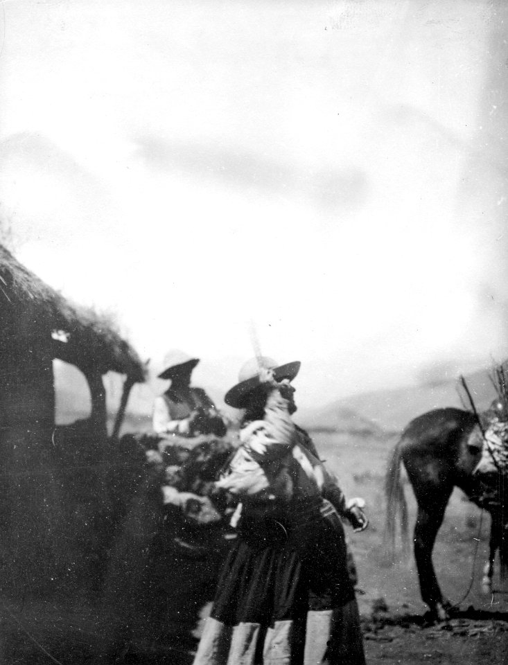Indiankvinna. Inkallaqta. Bolivia - SMVK - 005846