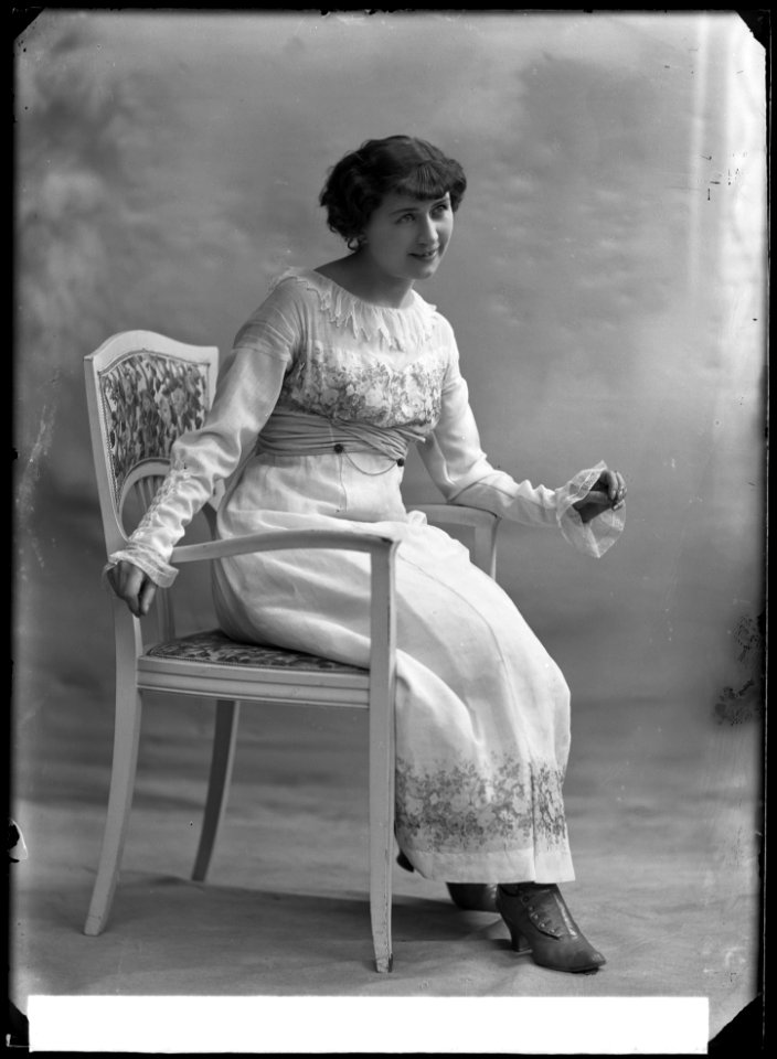 Ingeborg Söderberg-Ståhl, actor, portrait 1914 - SMV - GS131
