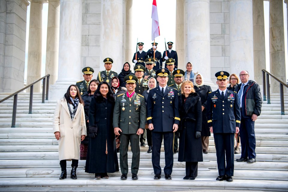 Indonesian Army Chief of Staff Gen. Andika Perkasa Participates in an Army Full Honors Wreath-Laying Ceremony at the Tomb of the Unknown Soldier - 49483796507