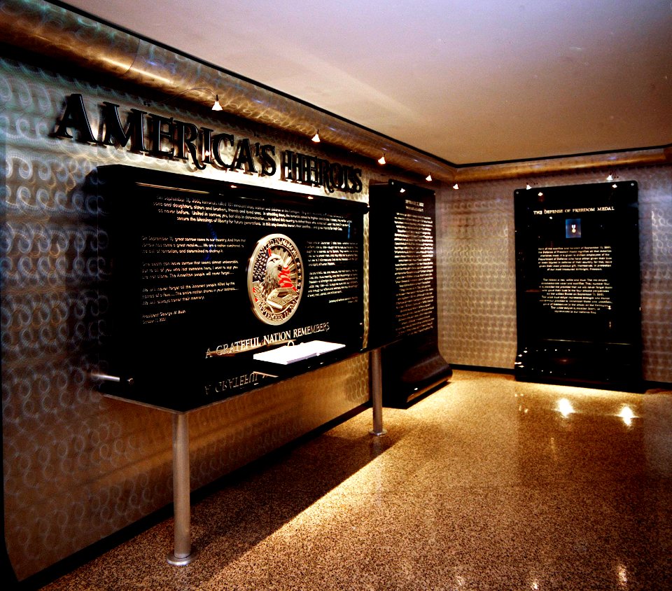 Indoor pentagon memorial