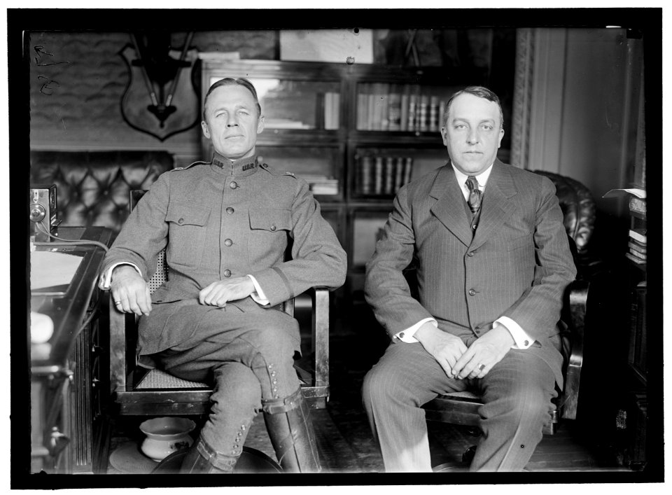 INGRAHAM, WILLIAM MOULTON. ASST. SECRETARY OF WAR, 1916-1917. WITH HIS SUCCESSOR BENEDICT CROWELL LCCN2016868623