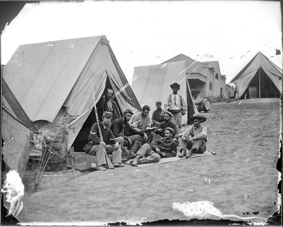 Infantry camp. 71st. N.Y. Inf. at Camp Douglas, 1861 - NARA - 524509