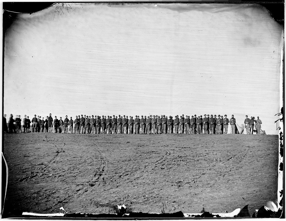Infantry company on parade - NARA - 524698