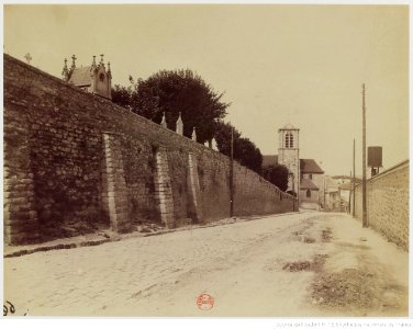 Ivry sur Seine, Eglise et cimetière.Atget Eugène btv1b10518471z 1