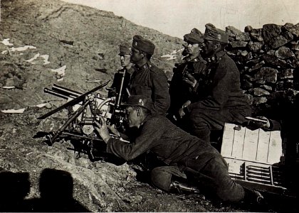 Infanteriegeschütz in der Bocchestellung. (BildID 15585208)