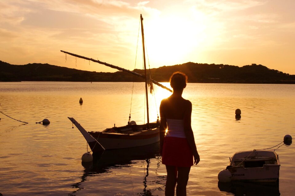 Sunset sea landscape