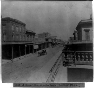 J street, Sacramento, from Hastings' Block LCCN2002719822