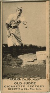 J. Devlin, St. Louis Browns, baseball card portrait LCCN2008675132