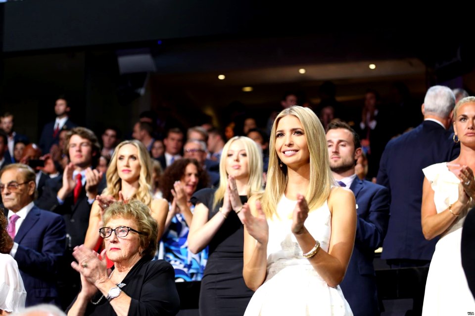 Ivanka Trump cheers during third-night of 2016 RNC