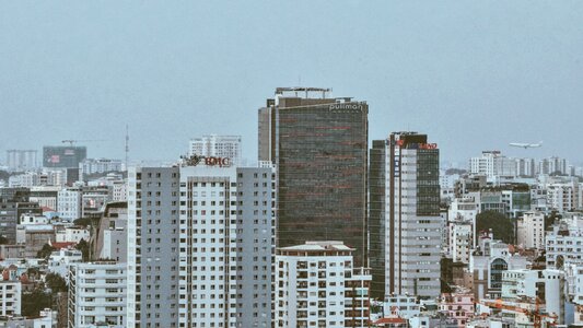 Blue sky city