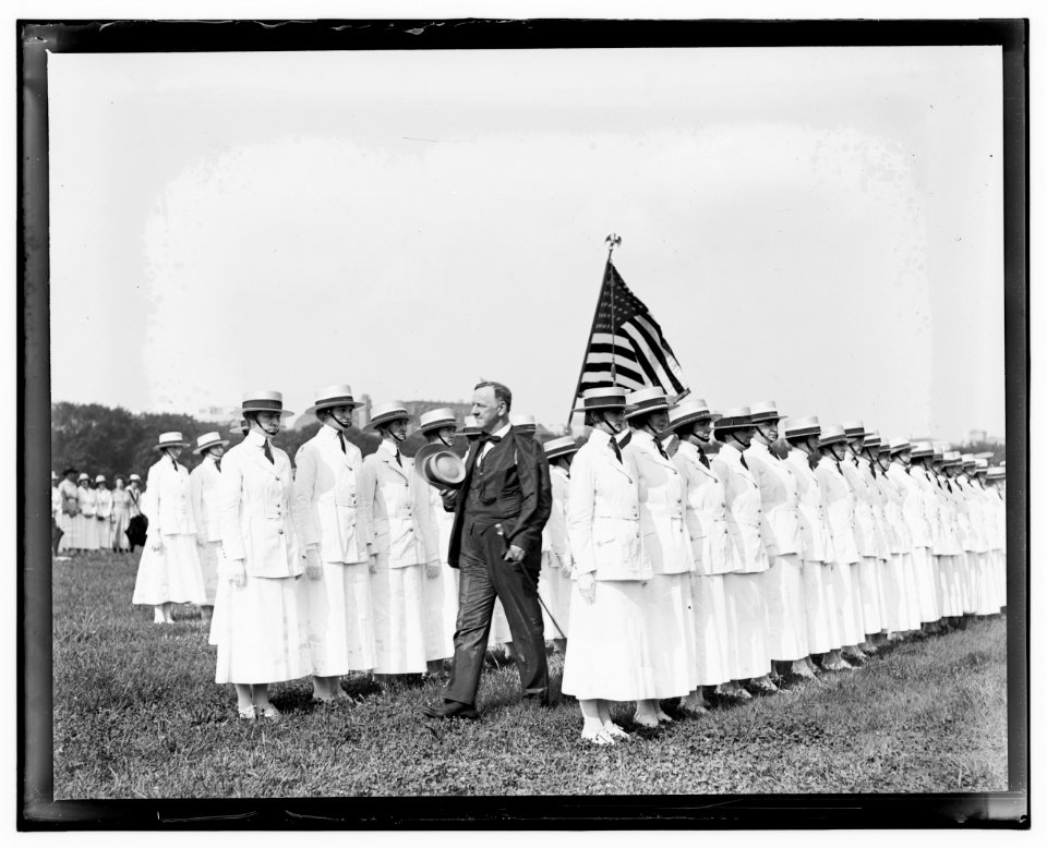 J. Daniels reviewing Yoeman & Marinettes mustering out, July 31, 1919 LCCN2016844507