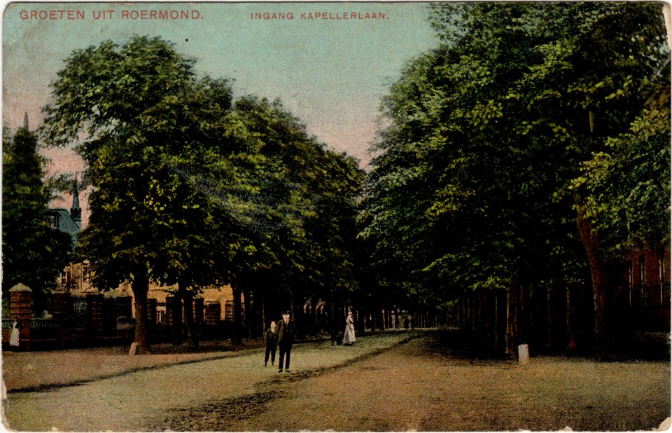 Ingang Kapellerlaan postcard no. 1597 recto