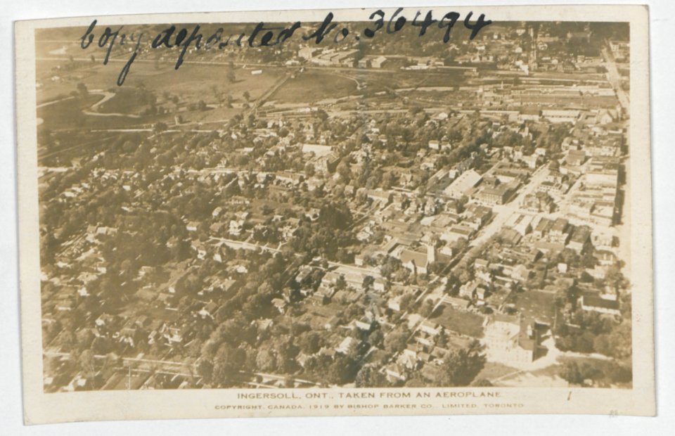 Ingersoll Ontario from the Air (HS85-10-36494) original
