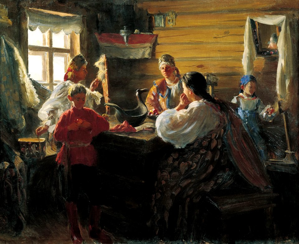 Ivan Kulikov Winter evening 1907
