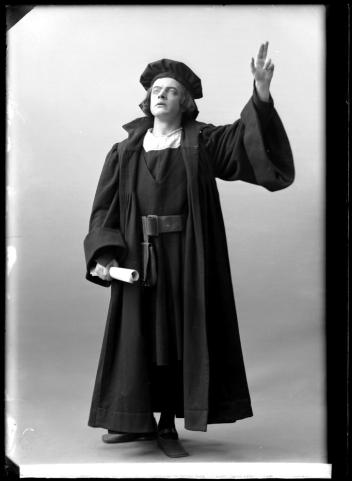 Ivar Nilsson in Mäster Olof at Dramatiska teatern 1908 - SMV - GN018