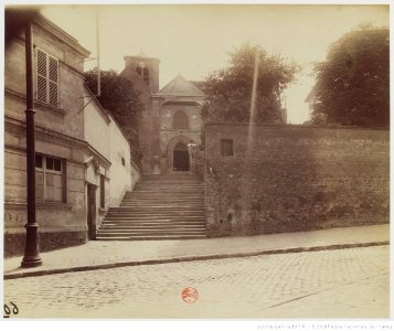 Ivry sur Seine, Eglise XIII. escalier.Atget Eugène btv1b105184069 1