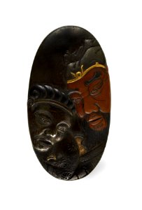 Iwamoto Konkan - Kashira with the Chinese General Kanyu (Ch Guan Yu -Kuan Yu-) - Walters 51945