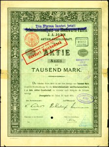 J. A. John AG 1910 1000 Mk
