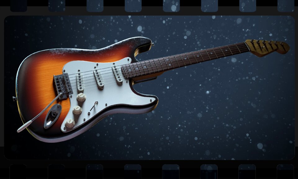 Musical instrument electrically rock music