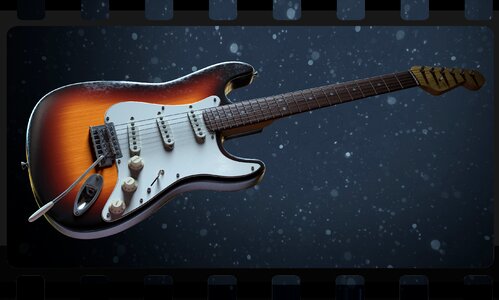 Musical instrument electrically rock music photo