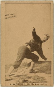 J. Werrick, Louisville Colonels, baseball card portrait LCCN2008675104 photo